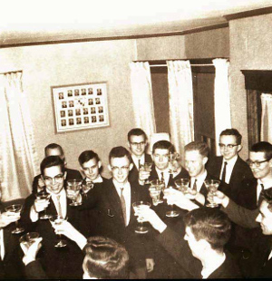 The founders of Psi Theta Nu (classes of 1964, 1965, 1966)