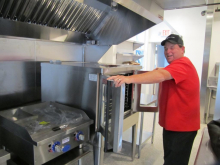 Chef Sean Reidy loves his new kitchen