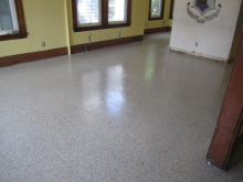 New epoxy dining room floor