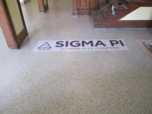 Insignia in the floor