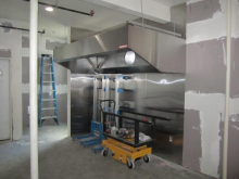 The new exhaust hood