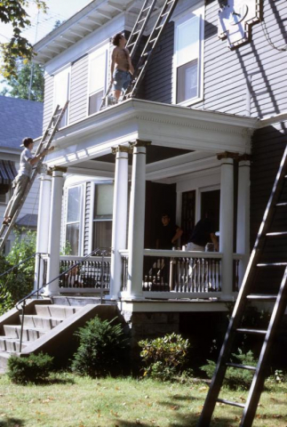 Countless brothers repainting the house over the summer.